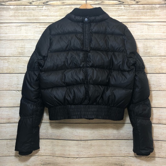 BCBG Motto Black Jacket Puffer Feather Down Med - Picture 5 of 8